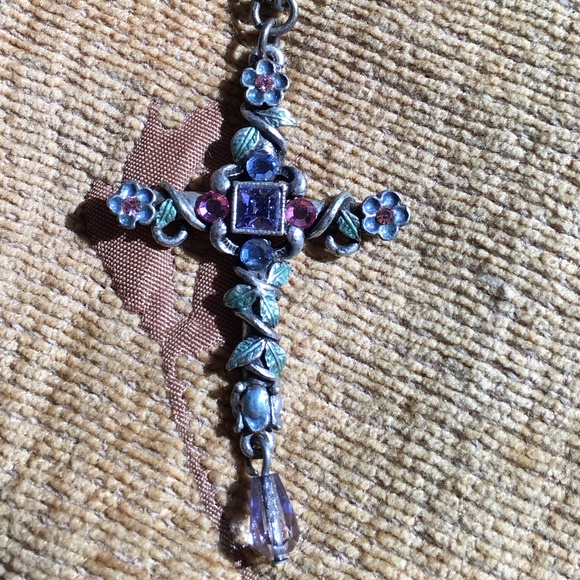 Jewelry - CROSS WITH CRYSTAL AND BEADS